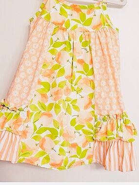 Bonnie Jean Peach Sundress
